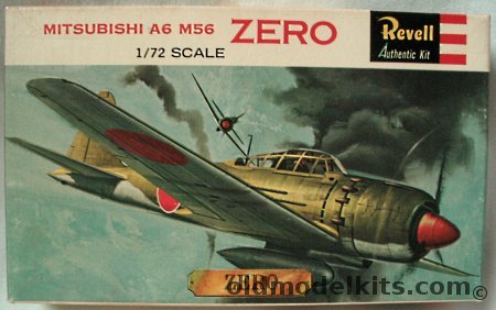 Revell 1/72 Mitsubishi A6M5 Zero, H617-60 plastic model kit